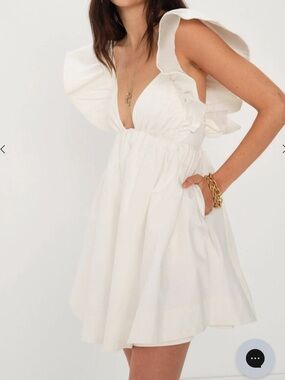dionne mini dress white Dionne Mini Dress White